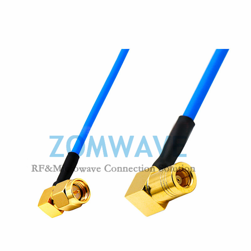SMA Male to SMB Female, Formable .086''_RG405 Cable, 4GHz