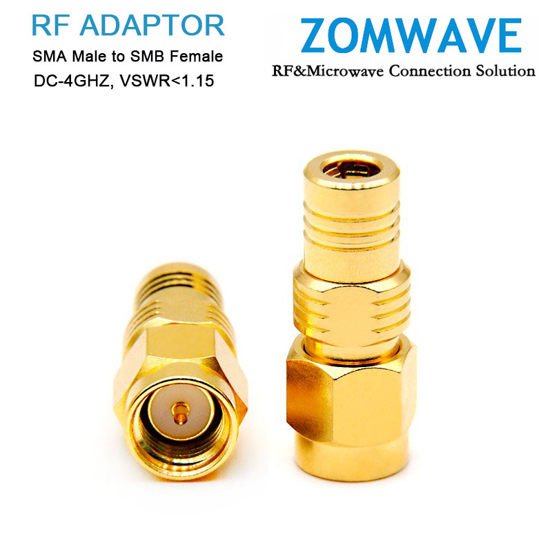 SMA Male to SMB Female Adapter, 4GHz