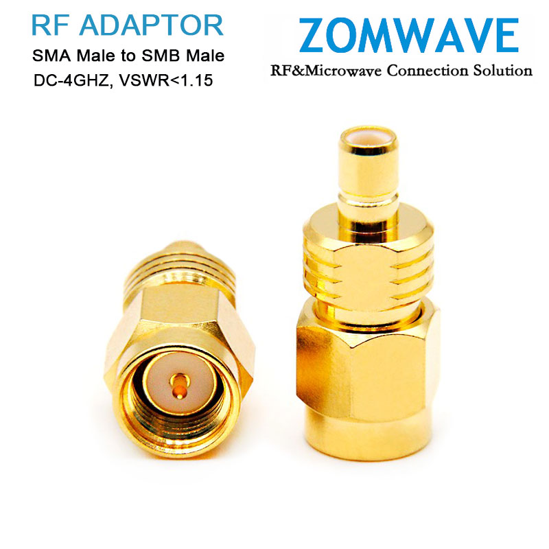 SMA Male to SMB Male Adapter, 4GHz