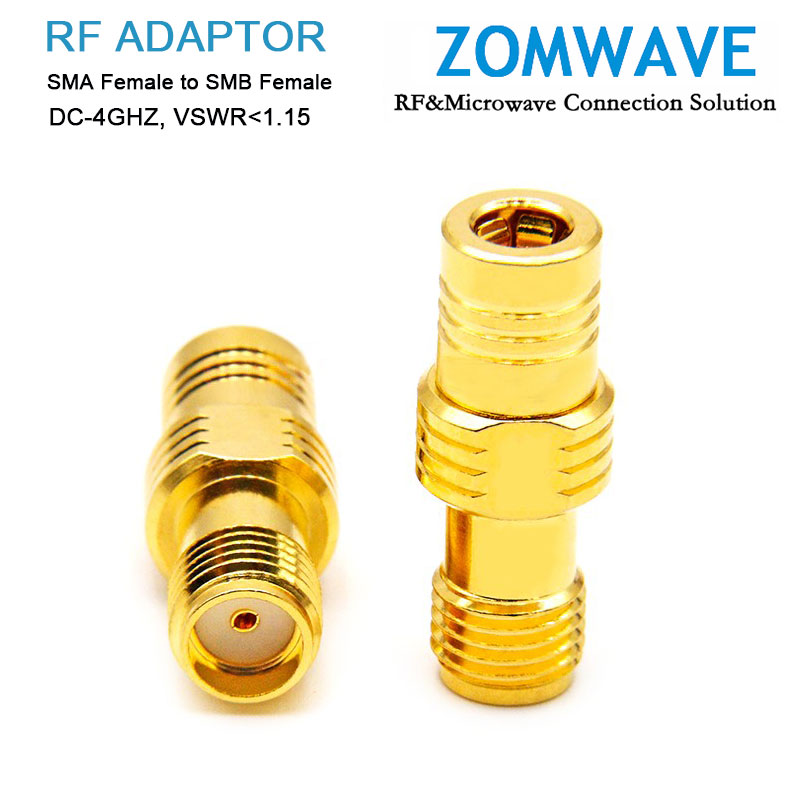 SMA Female to SMB Female Adapter, 4GHz