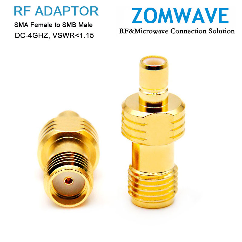 SMA Female to SMB Male Adapter, 4GHz