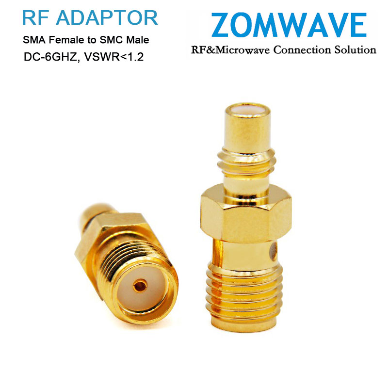 SMA Female to SMC Male Adapter, 6GHz