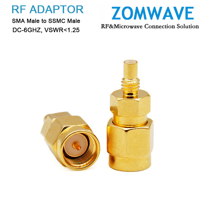 SMA Male to SSMC Male Adapter, 6GHz