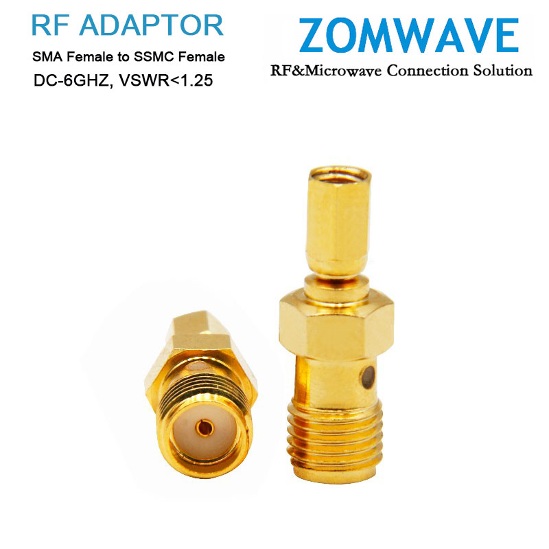 SMA Female to SSMC Female Adapter, 6GHz