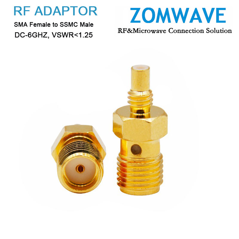 SMA Female to SSMC Male Adapter, 6GHz