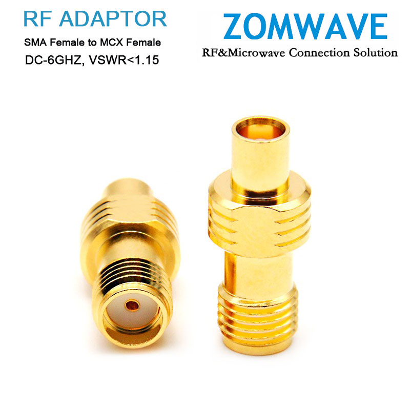 SMA Female to MCX Female Adapter, 6GHz