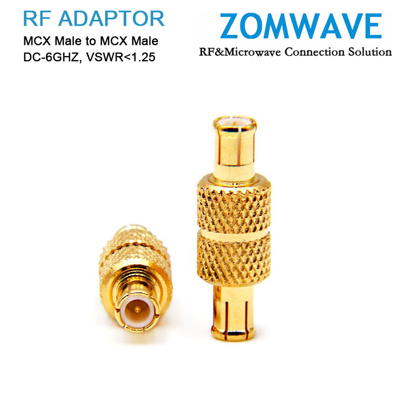 MCX Male to MCX Male Adapter, 6GHz