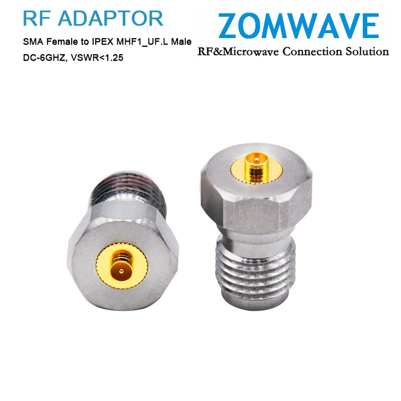 SMA Female to IPEX MHF1_UF.L Male Adapter, 6GHz