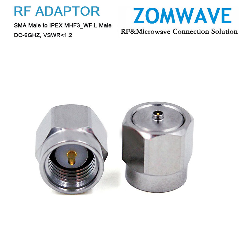 SMA Male to IPEX MHF3_WF.L Male Adapter, 6GHz