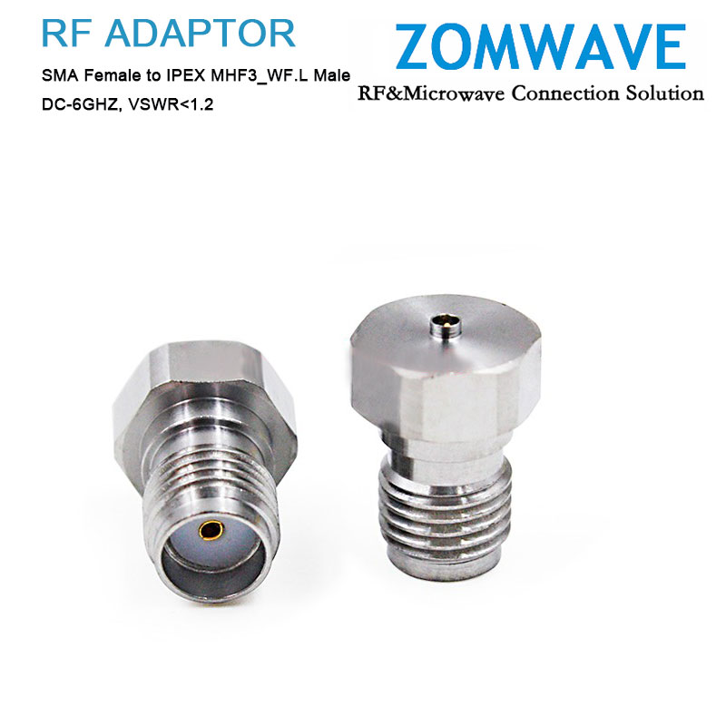 SMA Female to IPEX MHF3_WF.L Male Adapter, 6GHz