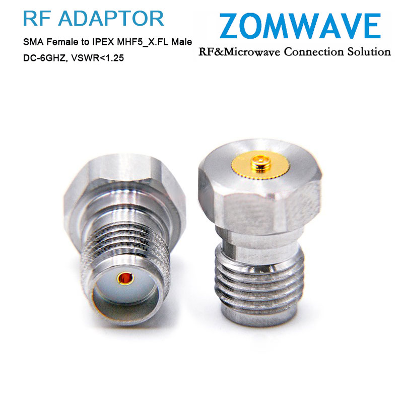 SMA Female to IPEX MHF5_X.FL Male Adapter, 6GHz