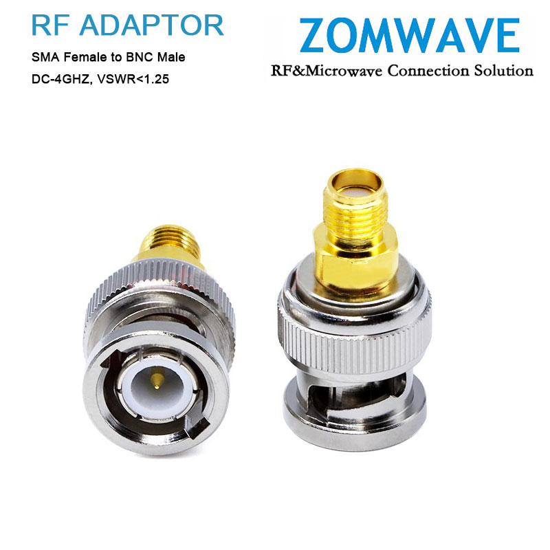 SMA Female to BNC Male Adapter, 4GHz