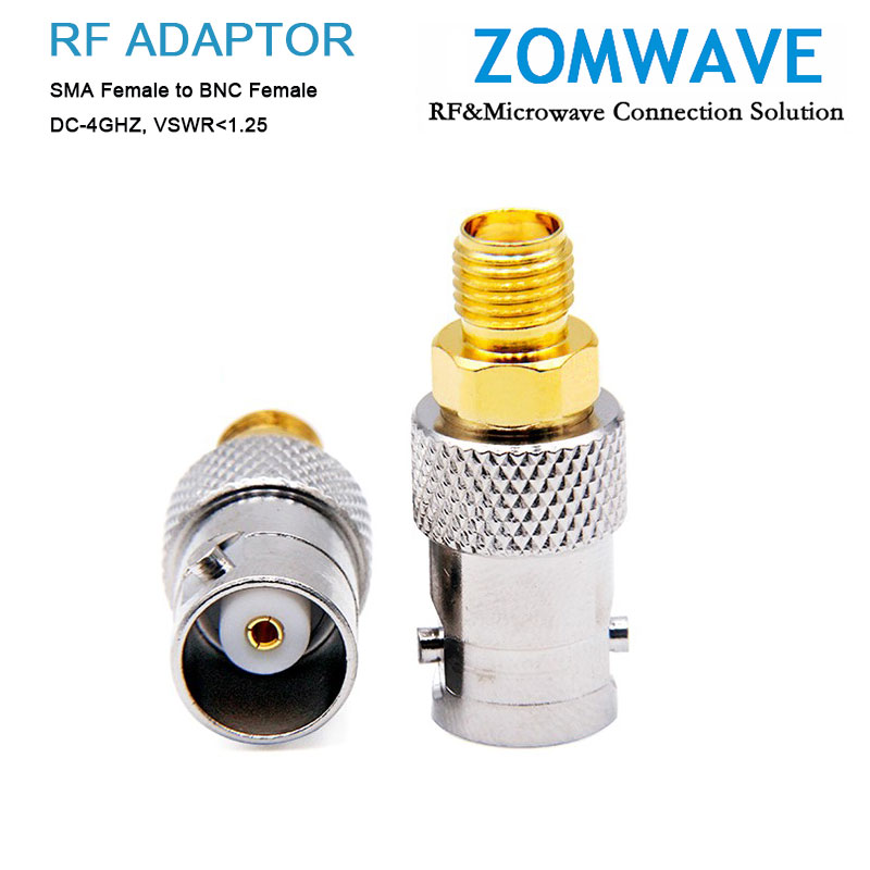 SMA Female to BNC Female Adapter, 4GHz