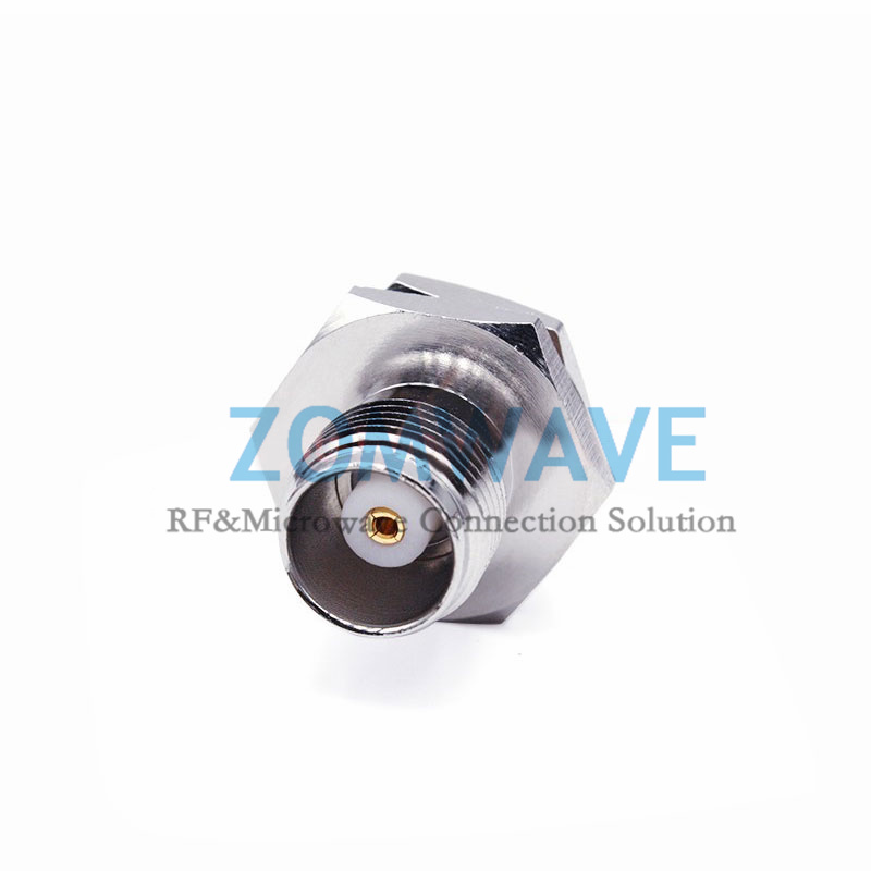 SMA Female to TNC Female Rear Mount Waterproof Adapter, 6GHz