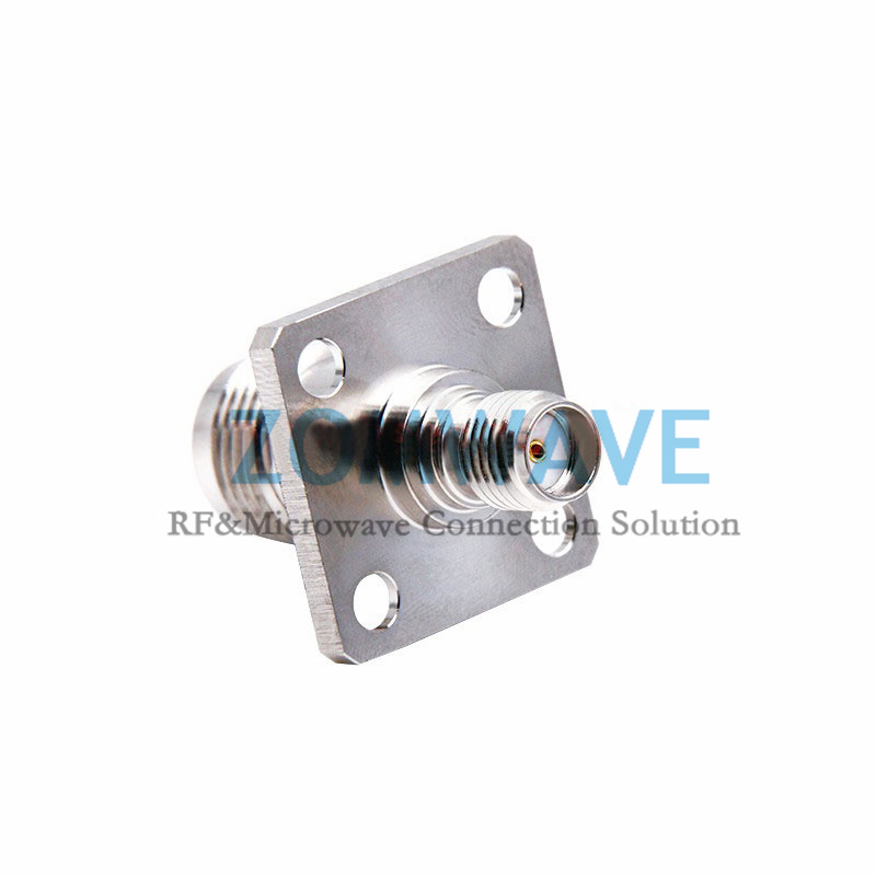 SMA Female to TNC Female 4 hole Flange Adapter, 6GHz