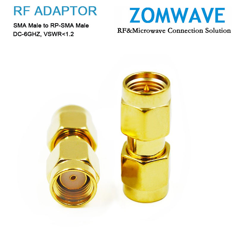 SMA Male to RP-SMA Male Adapter, 6GHz