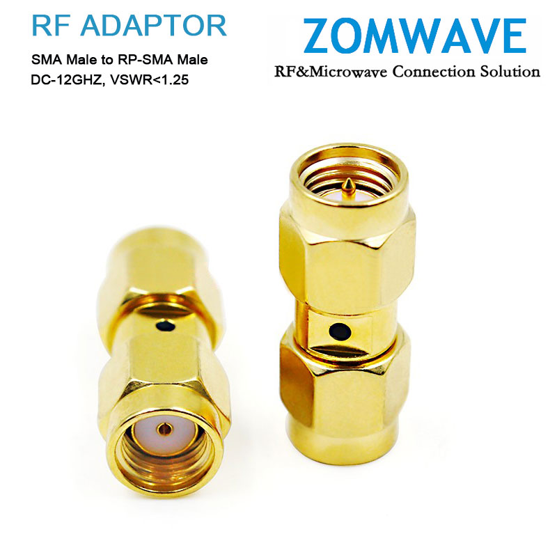 SMA Male to RP-SMA Male Adapter, 12GHz