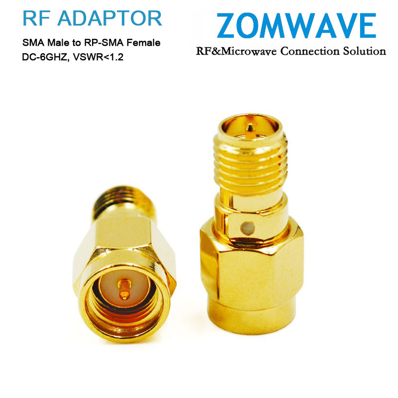 SMA Male to RP-SMA Female Adapter, 6GHz