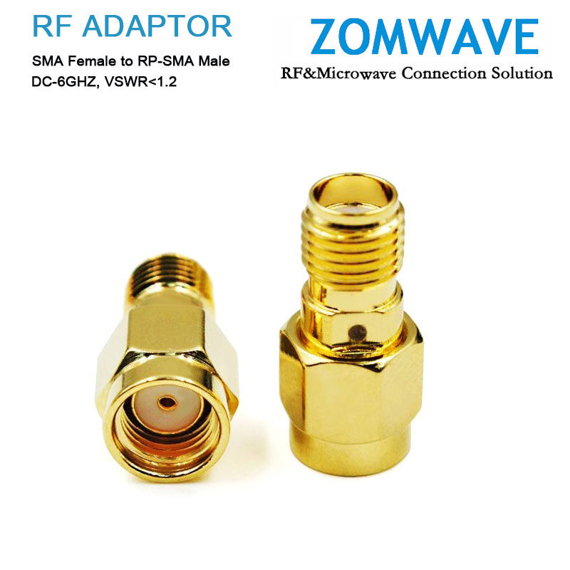 SMA Female to RP-SMA Male Adapter, 6GHz