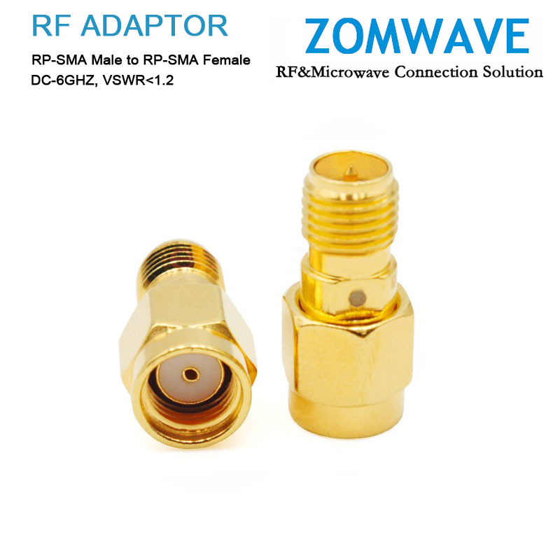 RP-SMA Male to RP-SMA Female Adapter, 6GHz