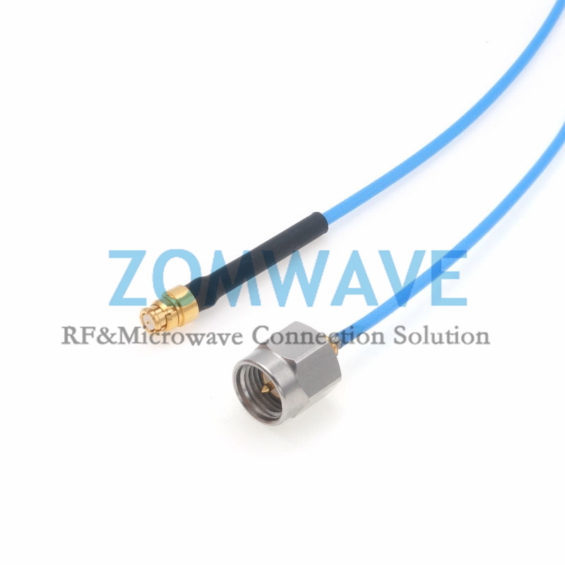 SMP(GPO) Female to SMA Male, Flexible .047''/SS047 Cable, 26.5GHz