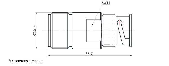 bnc male adapter, type n to bnc