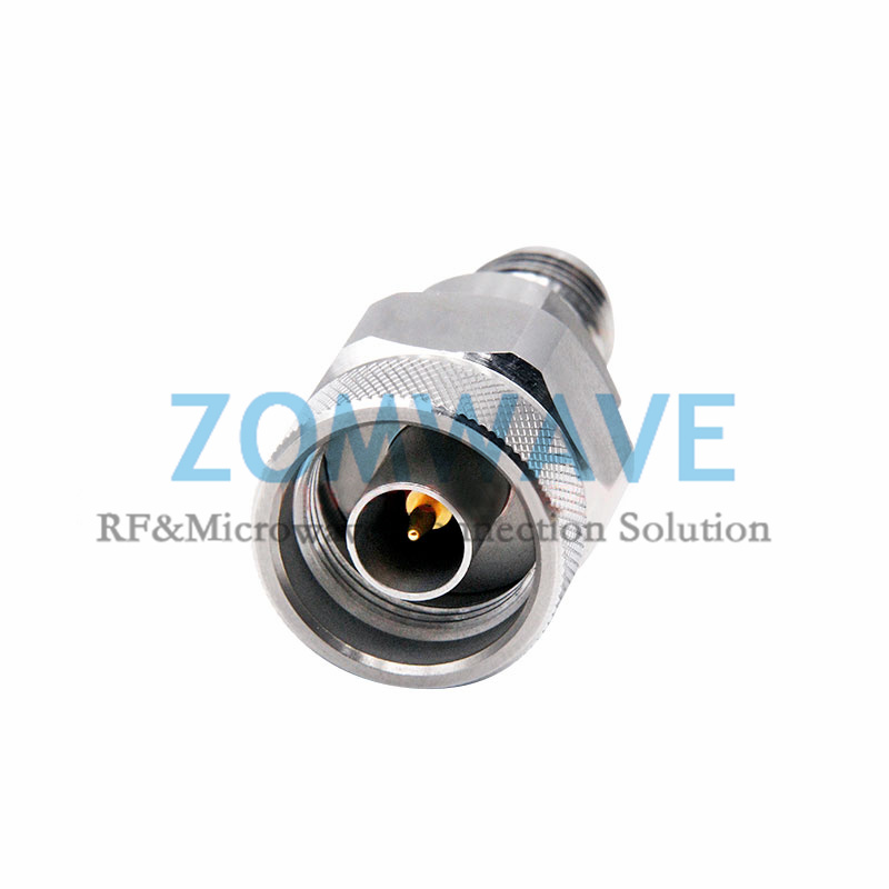N Type Female to TNC Male Stainless Steel Adapter, 18GHz