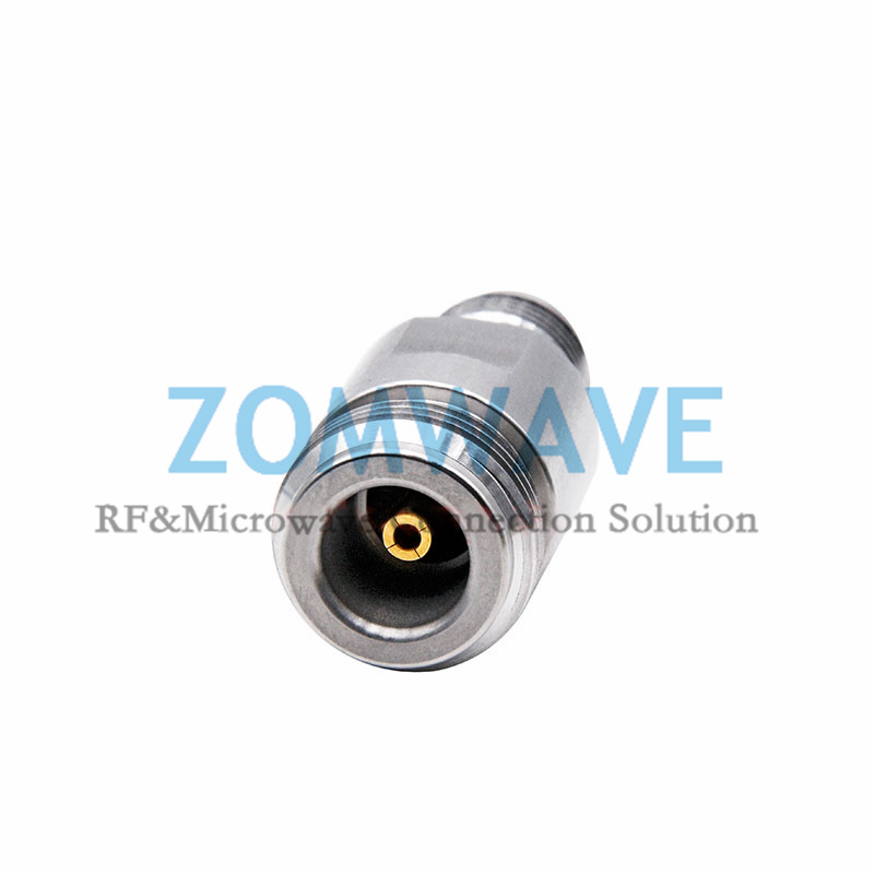 N Type Female to TNC Female Stainless Steel Adapter, 18GHz