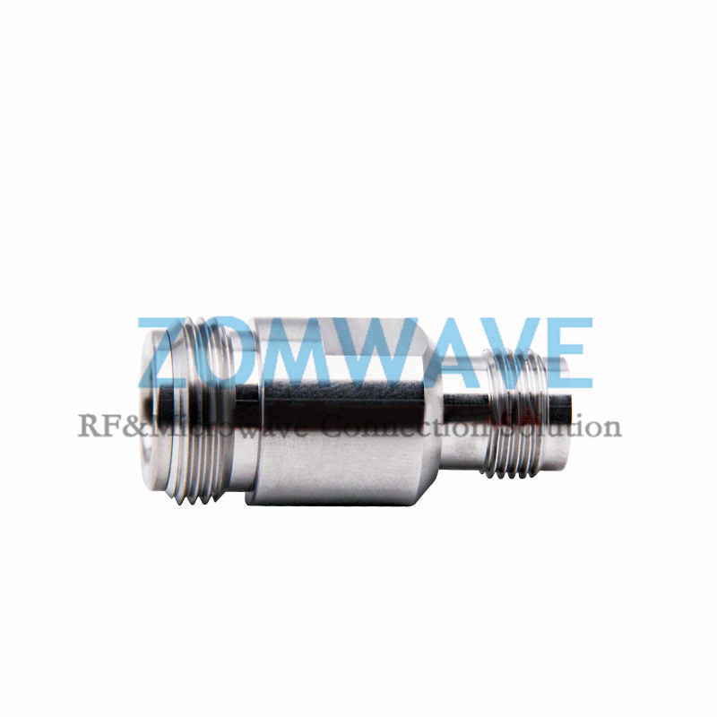 N Type Female to TNC Female Stainless Steel Adapter, 18GHz