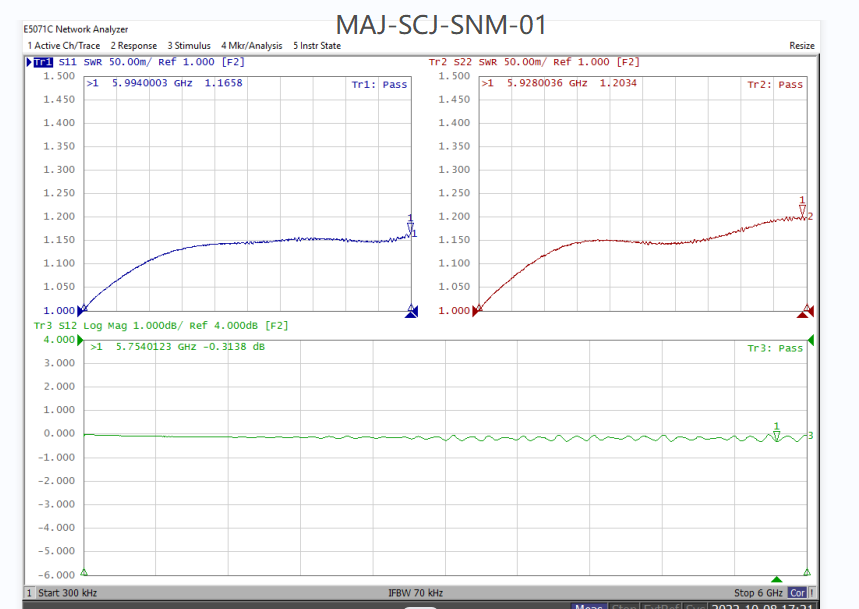 SMA Female to SSMC Female Adapter, 6GHz