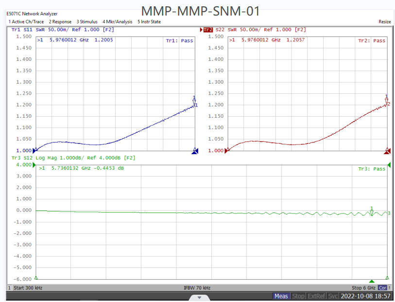 MMCX Male to MMCX Male Adapter, 6GHz