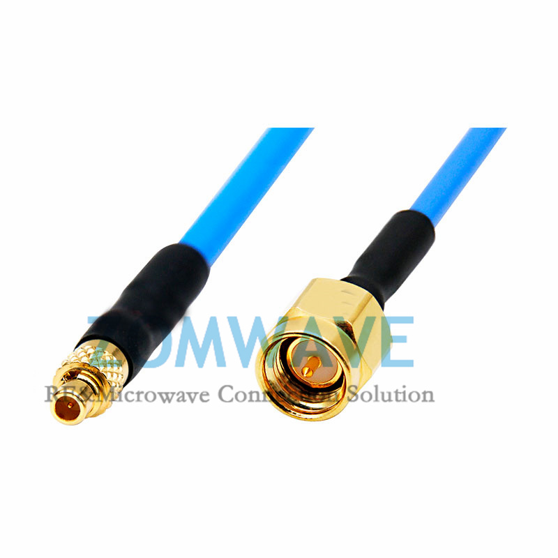 SMA Male to MMCX Male, Flexible .086''_SS405 Cable, 6GHz