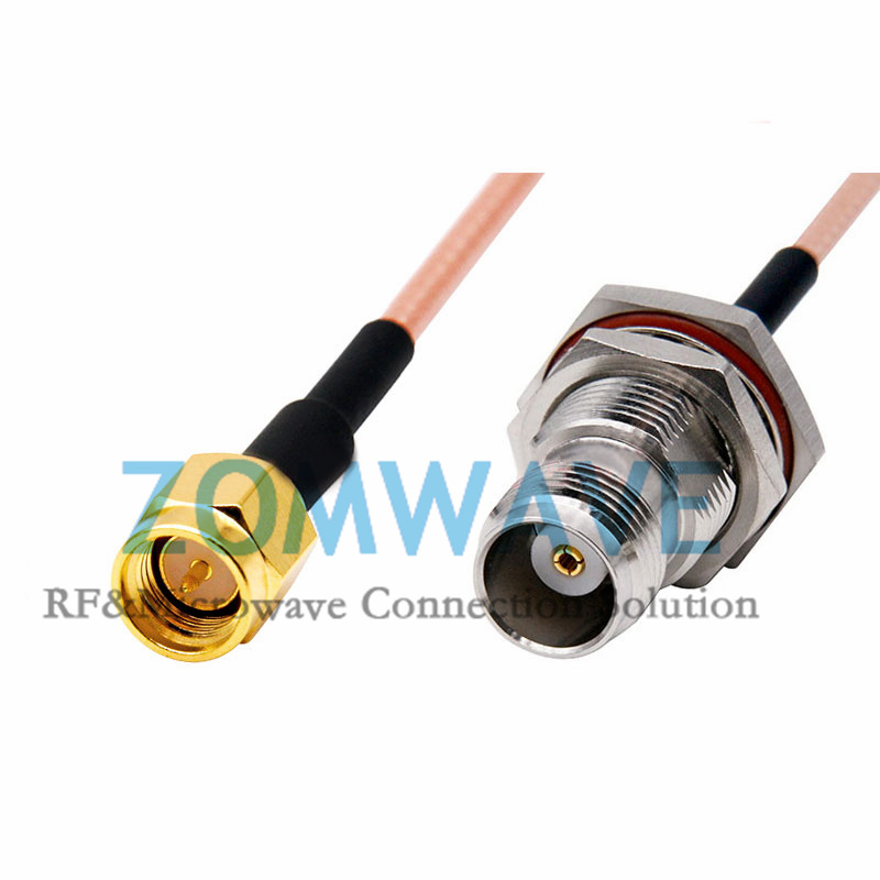 SMA Male to TNC Female Bulkhead Waterproof, RG316 Cable, 6GHz