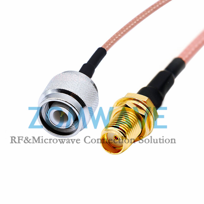 SMA Female Bulkhead to TNC Male, RG316 Cable, 6GHz