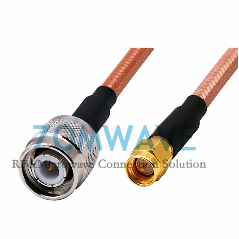 SMA Male to TNC Male, RG142 Cable, 6GHz