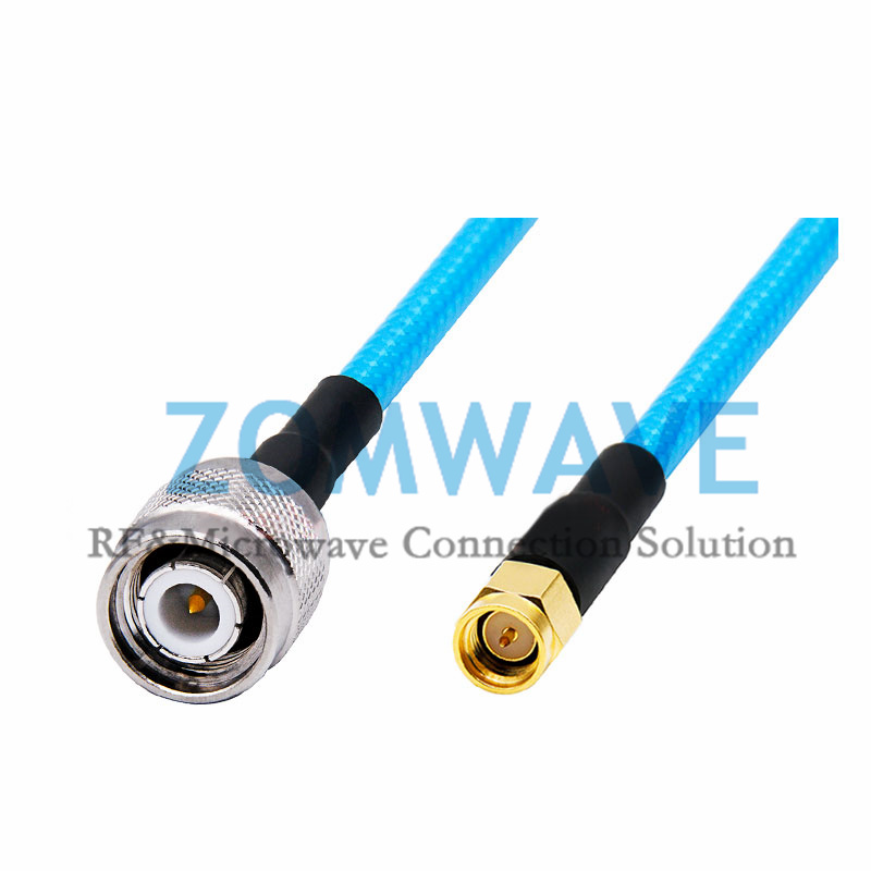 SMA Male to TNC Male, RG142 Ultra Flexible PUR Cable, 6GHz