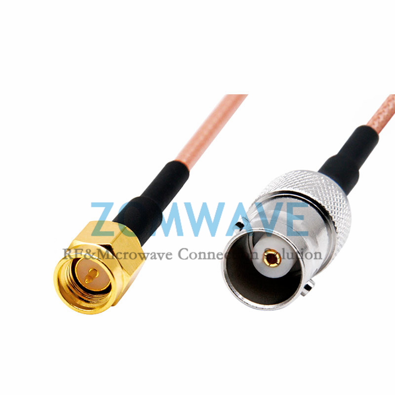 SMA Male to BNC Female, RG316 Cable, 4GHz