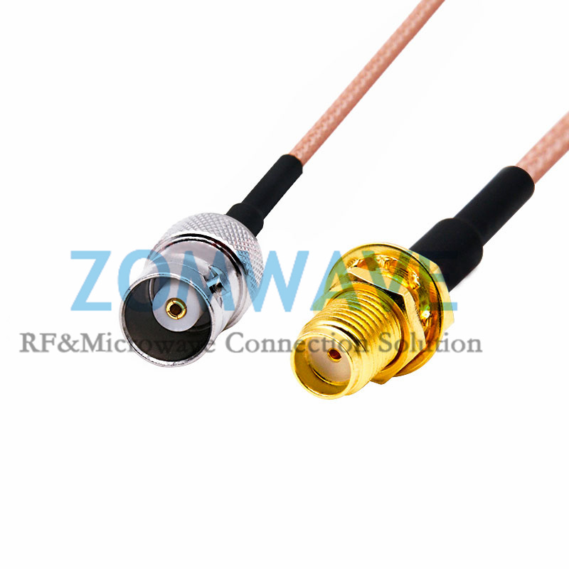 SMA Female to BNC Female, RG316 Cable, 4GHz