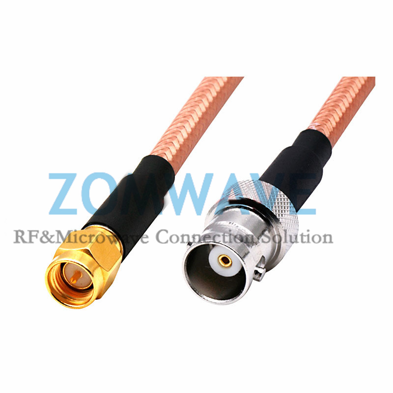 SMA Male to BNC Female, RG142 Cable, 4GHz