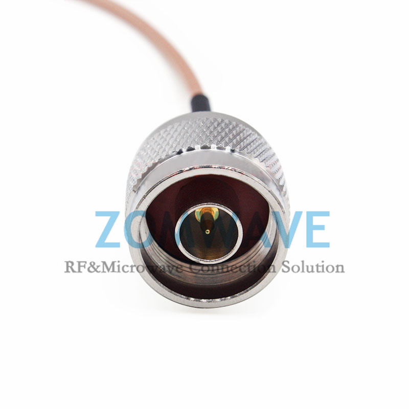 N Type Male to TNC Male Right Angle, RG316 Cable, 6GHz