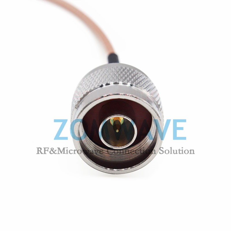 N Type Male to MCX Female, RG316 Cable, 6GHz