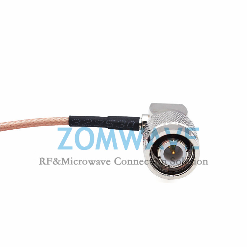 N Type Male to TNC Male Right Angle, RG316 Cable, 6GHz