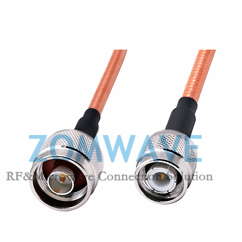 N Type Male to TNC Male, RG142 Cable, 6GHz