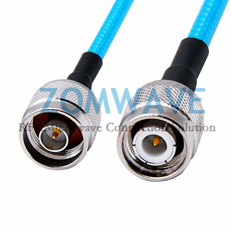 N Type Male to TNC Male, RG142 Ultra Flexible PUR Cable, 6GHz