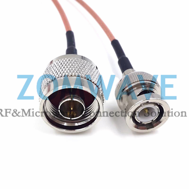 N Type Male to BNC Male, RG316 Cable, 4GHz