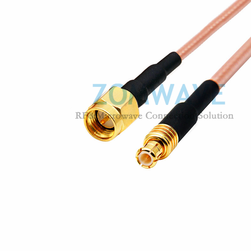 SMA Male to MCX Male, RG316 Cable, 6GHz