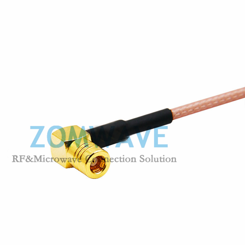 SMB Plug Right Angle to SMB Plug Right Angle, RG316 Cable, 4GHz
