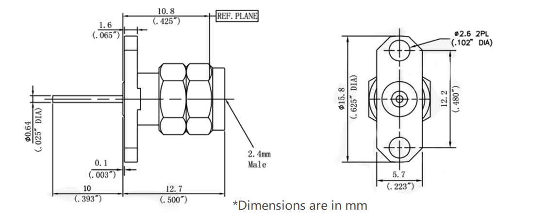 2.4mm connectors, coaxial connectors, custom rf connector