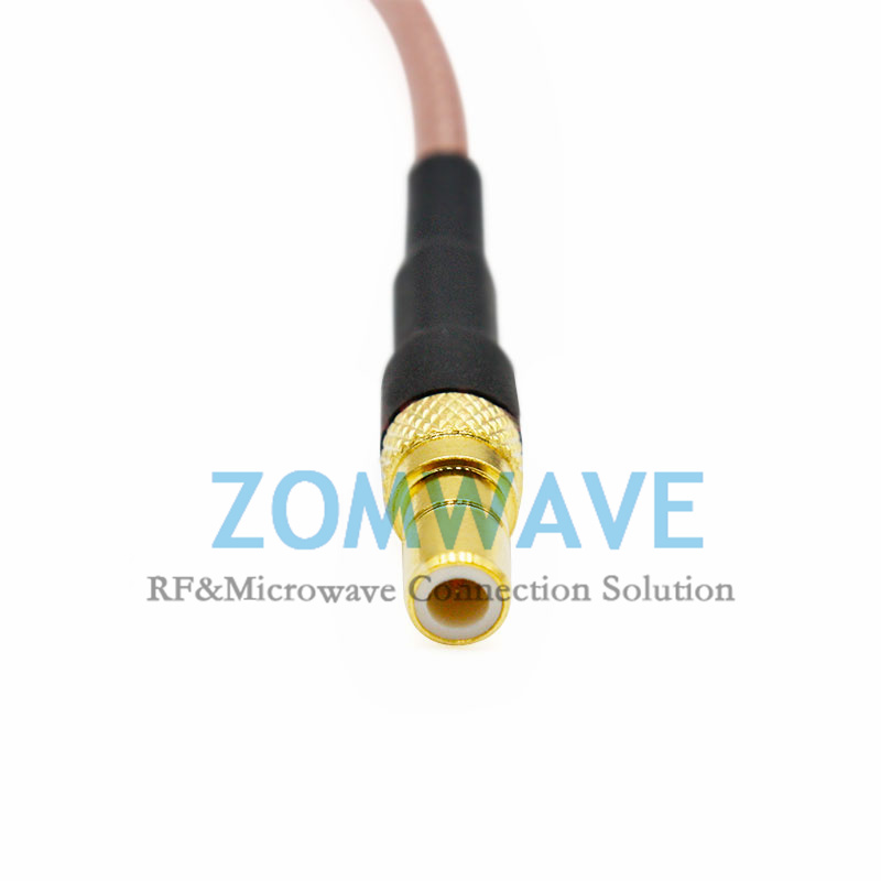 SMB Jack to MCX Male Right Angle, RG316 Cable, 4GHz