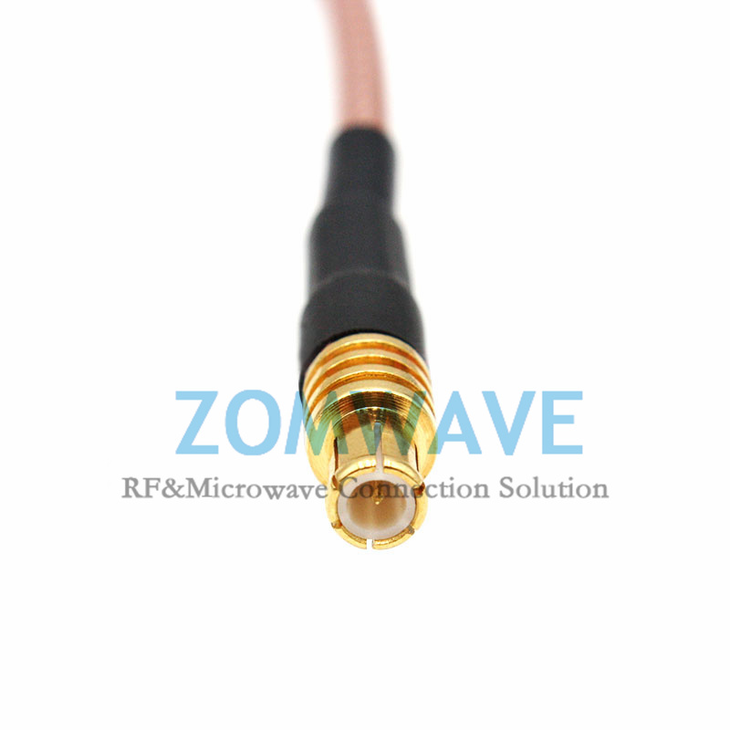 SMB Plug Right Angle to MCX Male, RG316 Cable, 4GHz